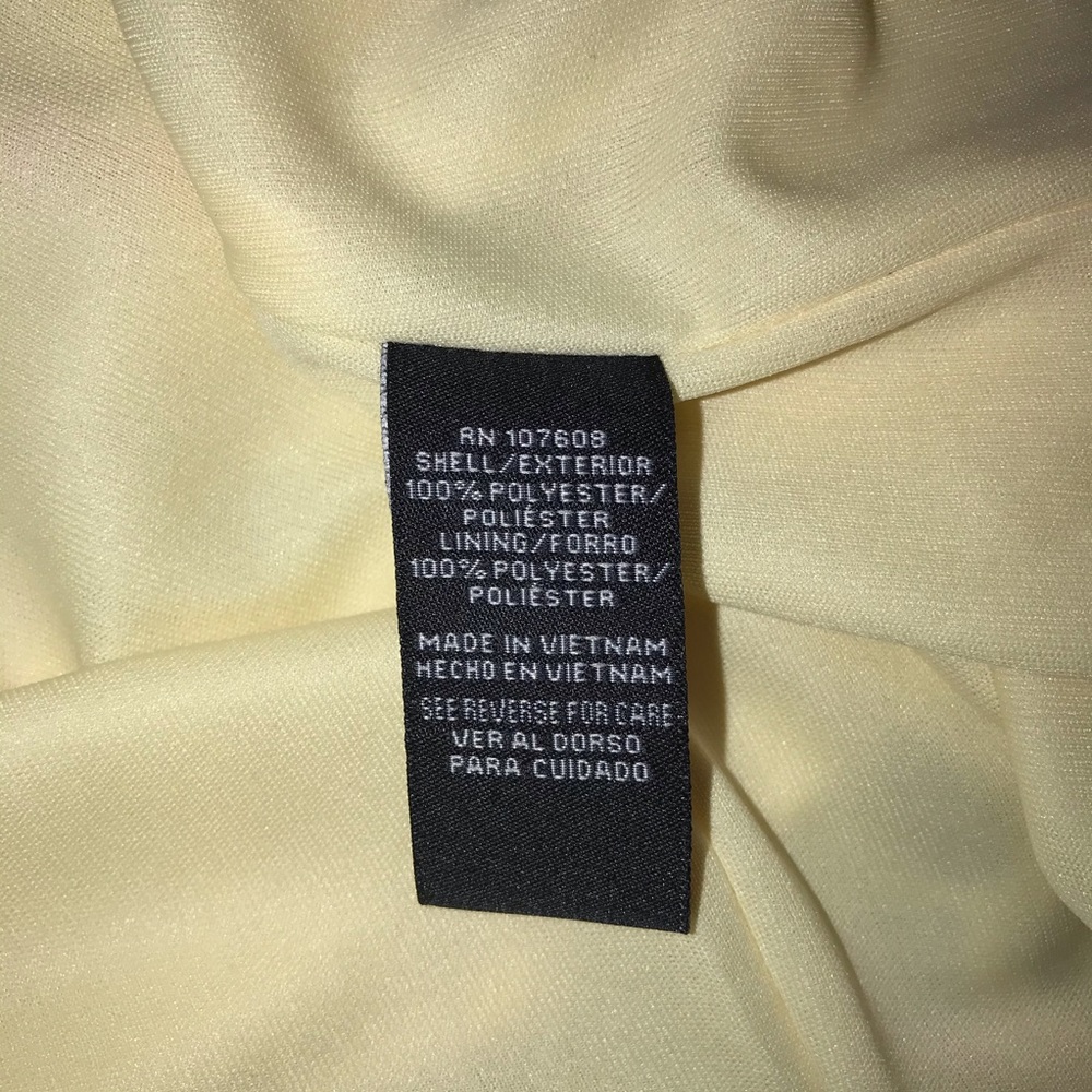 Yellow summer dress - size 4 - Picture 4 of 4